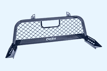 Aluminum Front Truck Racks - Black - Dee Zee